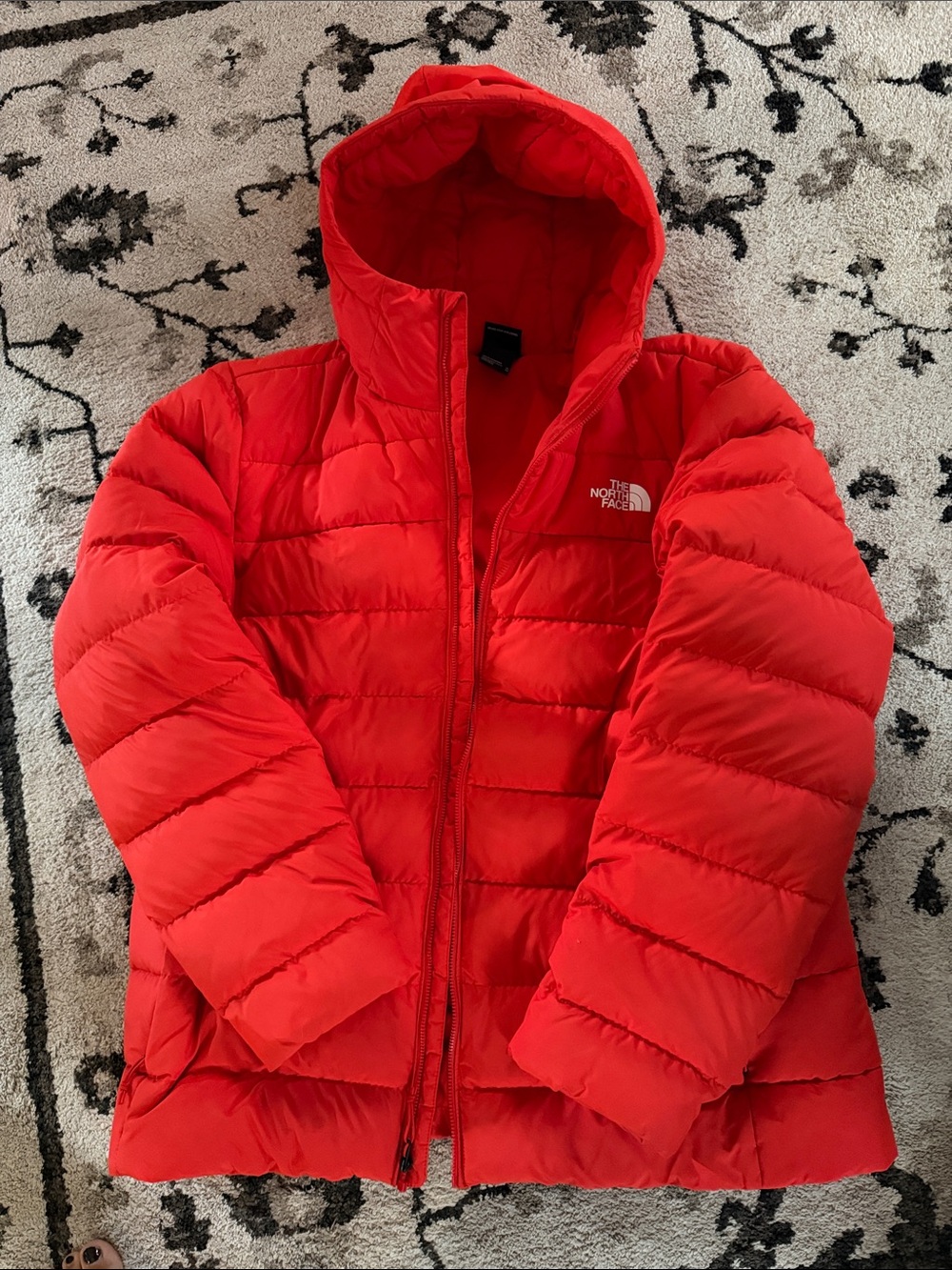 The North Face Red Puffer Jacket Size Medium
